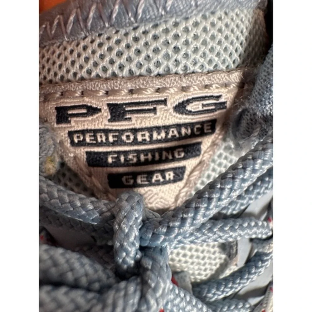 Columbia PFG Performance‎ Fishing Gear Blue Mesh Lace Up Boat Sneakers 6
